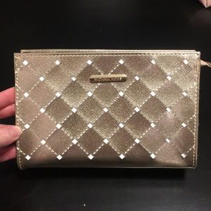 Michael Kors Gold Cosmetic Bag